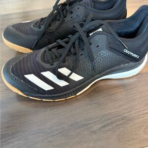 Adidas Women's Black and White Crazyflight Volleyball Shoes